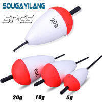 Sougayilang 5ชิ้น/เซ็ต5G 10G 20G โฟมลอยสำหรับตกปลา Buoy Tube โฟมทุ่นตกปลาลอยน้ำอุปกรณ์ตกปลา