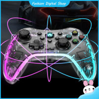 RGB Gamepads จอยควบคุมเกมบลูทูธที่เข้ากันได้สำหรับสวิตช์คอมพิวเตอร์โทรศัพท์มือถือที่ถือเกม