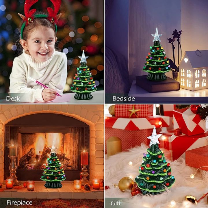 ของตกแต่งวันคริสต์มาสเซรามิกส์ใหม่ต้นคริสต์มาสเทศกาลฤดูหนาวฉากตกแต่งบ้าน-diy-ของขวัญสำหรับเพื่อน