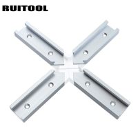 4 Pcs Aluminum T-track Intersection Connecting Parts Kit Miter Jig Fixture Connector For T-slot DIY Woodworking Tools