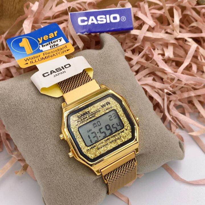 casio-สายแม่เหล็ก-หน้าเพชร-ราคาพิเศษ