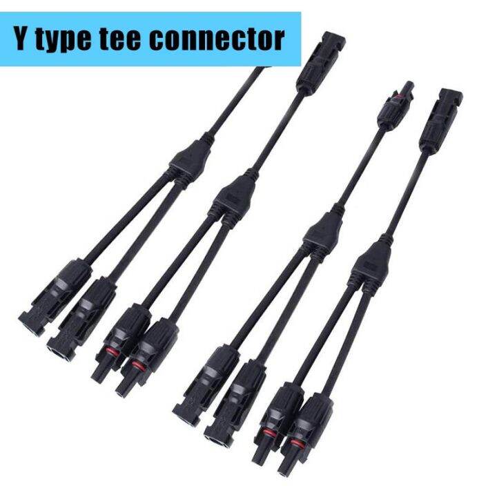 【cw】 Y-type Photovoltaic Connector 1000VDC 30A 3 Panel Parallel 2-to-1 ...