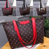 กระเป๋าสะพายไหล่เดียว Leather Handbag Lady Shoulder Bags Tote Purse Messenger Satchel Set