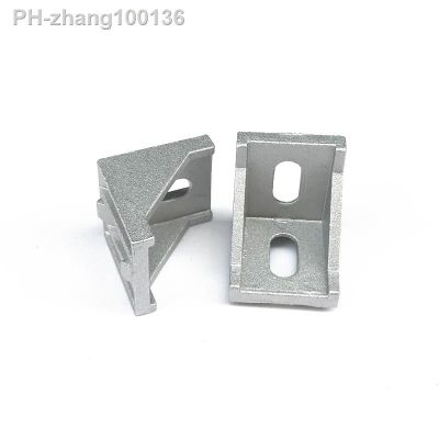 20pcs 4040 Brackets corner fitting angle 40x40 L Connector bracket fastener for 4040 Industrial Aluminum Profile Fasten Connect
