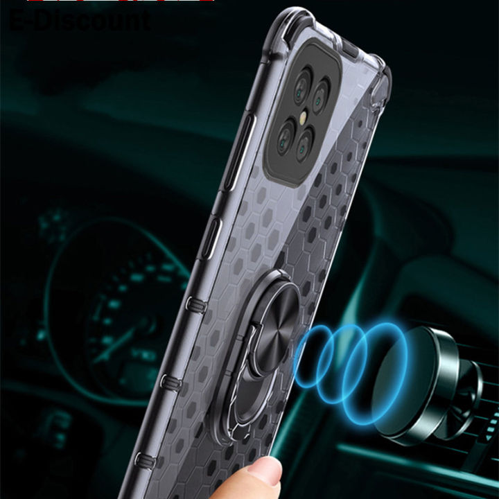 เคสโทรศัพท์สำหรับ-realme-10-pro-plus-ฝาครอบรังผึ้งใสวงเล็บที่มองไม่เห็นรถยนต์เคสสำหรับ-realme-เกราะแม่เหล็ก-realme-10-pro-plus