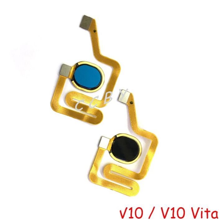 【✔In stock】 anlei3 สำหรับ Zte เบลด V10 V10ปุ่มโฮมเซ็นเซอร์ตรวจสอบลายนิ้วมือสายยืดหยุ่น Vita อะไหล่ซ่อมกุญแจแบบสัมผัส