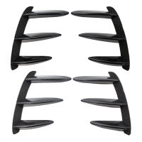 For For Benz W176 A200 A250 A260 A45 AMG 1Pair Car Black Carbon Pattern Rear Bumper Splitter Spoilers Canard Protection