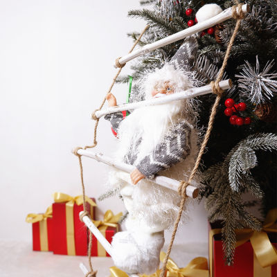 Ladder Rope Climbing Santa Claus Hanging Doll Christmas Tree Pendant Ornaments Decorations Home Noel Natal Navidad New Year Gift