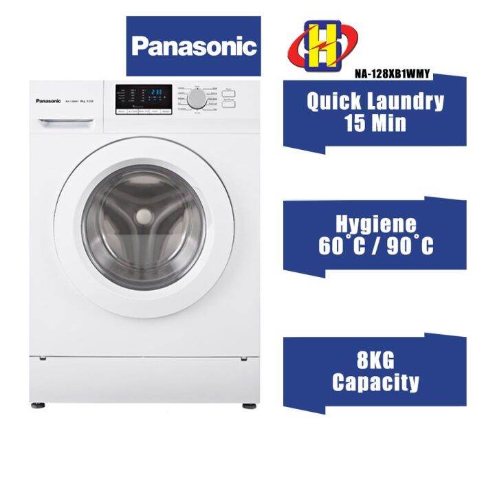 Panasonic Washing Machine (8KG)(White) Quick Laundry Front Load Washer