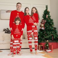 Christmas Family Matching Pajama Sets Womens Mens Kids Dogs Pjs Long Sleeve Sleepwear Holiday Lounge Sets