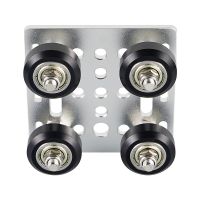 RAMPS 3D เครื่องพิมพ์ Gantry Plate Kit Silverblack Aluminium Profile Pulley With Pulley Wheels Parts For V-Slot Aluminium Profiles