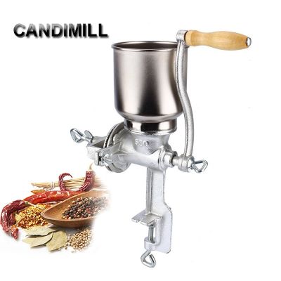 （HOT NEW） CANDIMILL Hand-Crank Grain Grinder Mill เครื่องเทศ Hebals ธัญพืชกาแฟอาหารแห้งเครื่องบดบ้านข้าวโพด Crusher