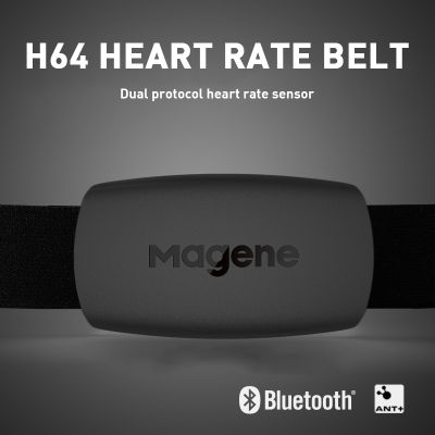 2021 Magene H64 Heart Rate Sensor Bluetooth 4.0 ANT Monitor With Chest Straps Dual Mode Computer Bike Bicycle Sports Band Belts