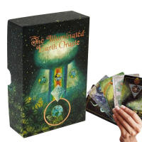 Illuminated Earth Oracle Card Deck Tarot Divination 63 Card Oracle Deck Mysterious Natural World Inspirations ไพ่ทาโรต์