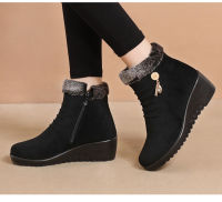 Winter ankle boots women shoes 2021 new fashion non-slip warm plush zipper Casual shoes woman snow boots Dropshipping