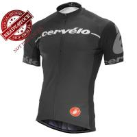 ทางออกโรงงาน  CERVELO ขี่จักรยานย์ด้านบนแห้งเร็วแขนสั้นเสื้อจักรยานถนน