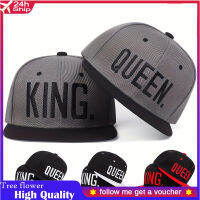 Hip Hop แฟชั่นเบสบอลหมวก King Queen เย็บปักถักร้อยหมวก Snapback หมวกกีฬาหมวกผู้หญิงหมวกกันแดดกลางแจ้ง