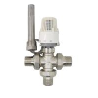 ❧☈ Floor heating system thermostatic radiator valve Automatic brass three-way temperature control valve thermostat valve DN20