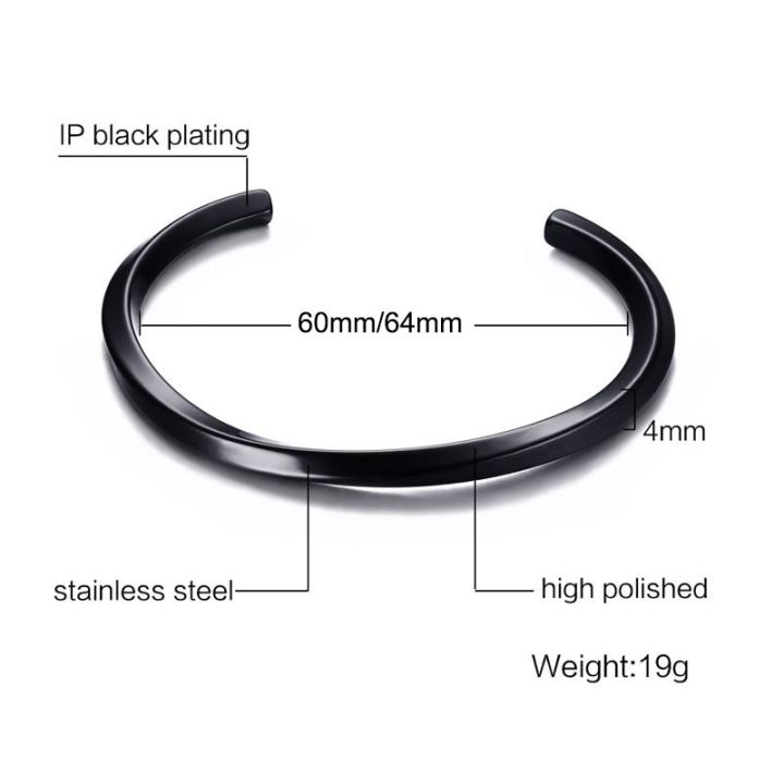 vnox-stylish-mobius-bangle-for-men-women-antique-stainless-steel-minimalist-twisted-metal-adjustable-casual-cuff-bracelet