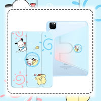 เคสไอเเพด เคส Air4/Air5 10.9 ชาร์จปากกาได้ gen7/gen8/gen9 10.2 pro11  360°หมุนตั้ง/นอนได้ เคสหนังอะคริลิคใส มีช่องใส่ปากกาทุกรุ่น