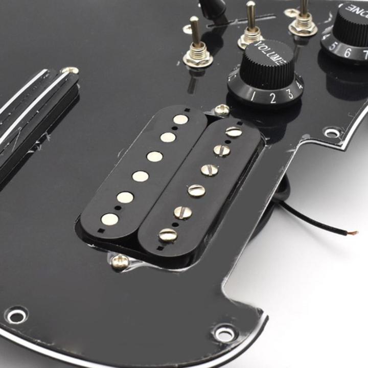 ดวงจันทร์ส้มโอ-pickguard-กีตาร์ไฟฟ้ารถกระบะซ้ายทนทานสำหรับอุปกรณ์เสริมกีต้าร์ไฟฟ้า