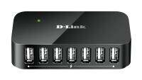 D-Link 7-Port Hi-Speed USB 2.0 HUB ยูเอสบี 7 ช่อง สำหรับชาร์จหรือต่อพ่วงกับคอมพิวเตอร์