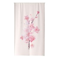 Decorative Kitchen Door Curtains Floral Digital Printing Linen Door Curtain Noren For Bathroom Bedroom Curtains Customizable