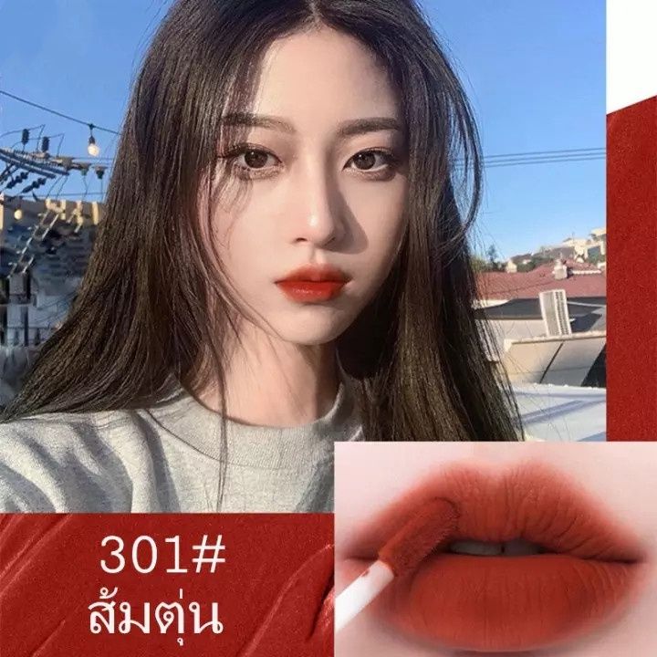 ลิปสติก-เซทลิปสีส้มสีส้ม2g-5-สี-5-แท่ง-กันน้ำติดทน-100-lipstick-สินค้าพร้อมส่ง