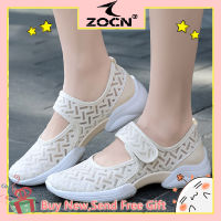 ZOCN รองเท้าผ้าใบสำหรับผู้หญิง,รองเท้าลำลองไม่ลื่นขนาดพิเศษ35-42