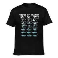 Cheap Sale Men Tshrit Types Of Sharks Marine Biology Vintage Newest Tees