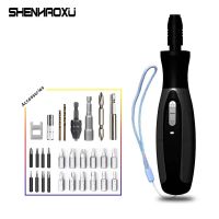 Super Cordless Electrical Screwdriver Mini Power Tool 2000Mah Rechargeable Multifucntion Manual And Automatic Double LED Light