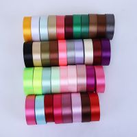 6-10-12-15-20-25mm Satin Ribbon Black White Beige Pink Red Blue Green Purple Gold Silver Tape Christmas Halloween Gift Wrapping Gift Wrapping  Bags