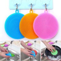 1/3Pcs Silikon Dish Waschen Schwamm Wäscher Küche Reinigung Werkzeug Weichen Reinigung Pinsel Küche Geschirr Werkzeuge