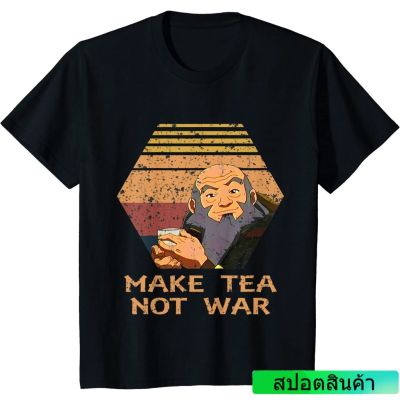 เสื้อยืดขายดี เสื้อยืด ผ้าฝ้าย พิมพ์ลาย Make Tea Not War Peaceful Samurai Tea Drinker สําหรับผู้ชาย  N85E