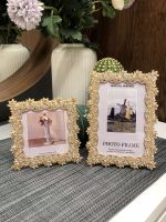 4/6/7 Inch Simple Modern Metal With Crytal Photo Frame