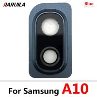 【✲High Quality✲】 diyi45718 กรอบเลนส์กระจกกล้องถ่ายรูปหลังสำหรับ Samsung Galaxy A10 A30 A40ฝาหลังตัวเรือนด้านหลังพร้อมอะไหล่ที่ยึดเฟรมโลหะ