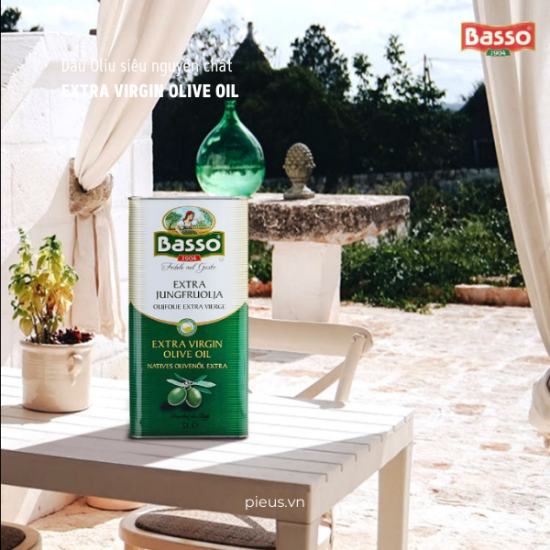 Dầu oliu siêu nguyên chất extra virgin olive oil basso 5 lit - ảnh sản phẩm 6