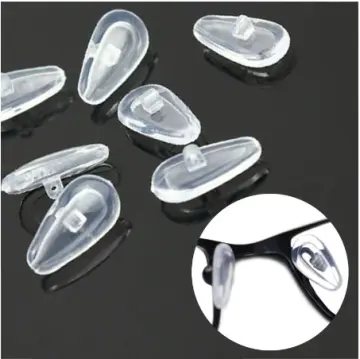 10Pairs Air Chamber Oval Silicone Soft Anti Slip Support Nose Pads