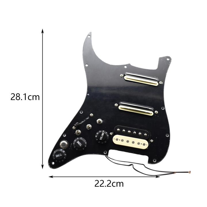 ดวงจันทร์ส้มโอ-pickguard-กีตาร์ไฟฟ้ารถกระบะซ้ายทนทานสำหรับอุปกรณ์เสริมกีต้าร์ไฟฟ้า