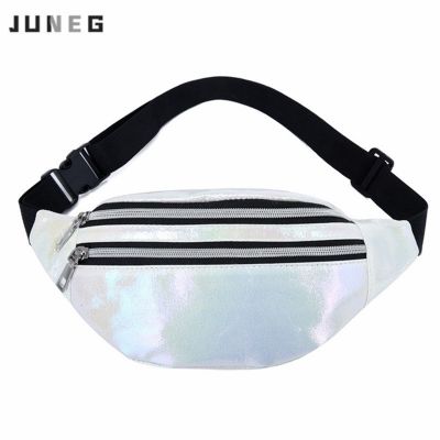 Fashion Waist Bags for Women Laser PU Leather Ladies Crossbody Bags Outdoor Sports Belt Bag for Girls Travel Zipper Storage Bags 【MAY】
