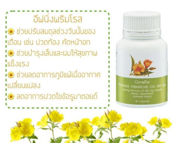 กิฟฟารีน-น้ำมัน-อีฟนิ่งพริมโรส-ขนาด-1000-mg-90-แคปซูล-giffarine-evening-primrose-oil