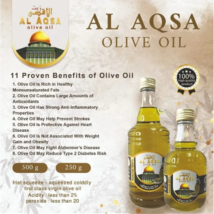 Syrian / Turkish / Palestinian Extra virgin olive oil 250ml / 500ml ...