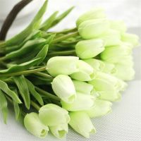 hot【cw】 1pcs Real Decoration Pu Artificial Flowers Bouquets Silk