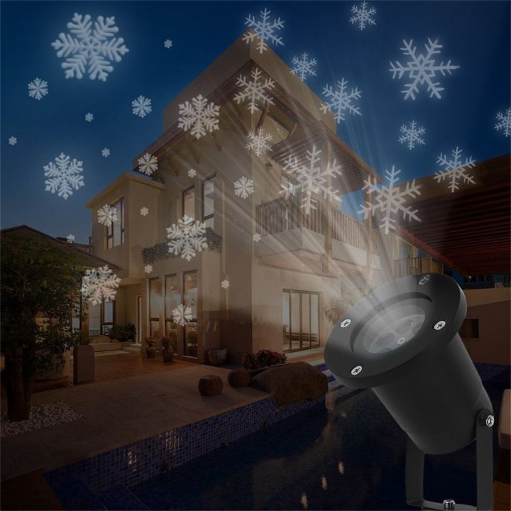 carcool-โคมไฟโปรเจคเตอร์รูปเกล็ดหิมะกลางแจ้งกันน้ำไฟ-led-ไฟตกแต่งภูมิทัศน์วันหยุดโคมไฟสปอตไลท์สำหรับบ้านสวน