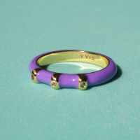 YVIS crown enamel ring(Size 6)