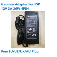 อะแดปเตอร์ AC 3A สีดำ4PIN DSP รุ่น12V 36W ของแท้ FSP036 DGAA1สำหรับแหล่งเครื่องชาร์จอุปกรณ์พลังงาน