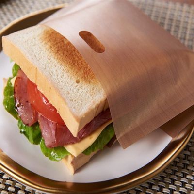 Sandwich Bags Coated Fiberglass Toast Microwave Heating Pastry Tools Reusable Toaster Bag Non Stick Bread Bag Kitchen Cocina