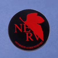 Neon Genesis Evangelion Logo Anime Lapel Pins Backpack Jeans Enamel Brooch Fashion Jewelry Gifts NERV Red Leaf Cartoon Badges