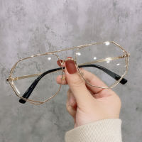 Women Eyewear Glasses Palogee Storeแฟชั่นใหม่ผู้หญิงผู้ชายสไตล์ไม่สม่ำเสมอป้องกันรังสีสีน้ำเงินแว่นคอมพิวเตอร์ธรรมดาเลนส์สำรองแว่นตาผู้หญิงผู้ชายกรอบสายตาสั้น