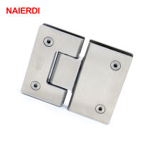 NAIERDI-4904 180 Degree Hinge Open 304 Stainless Steel Wall Mount Glass Shower Door Hinges For Home Bathroom Furniture Hardware